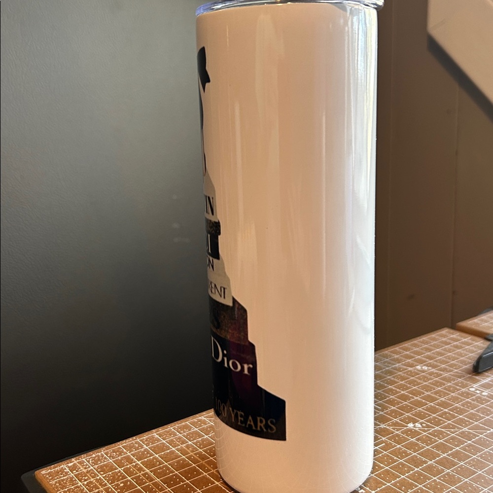 Black heels &books 20 oz stainless tumbler/open close slide lid, st…NWT - Picture 4 of 4